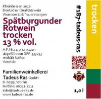 Spätburgunder trocken 2018